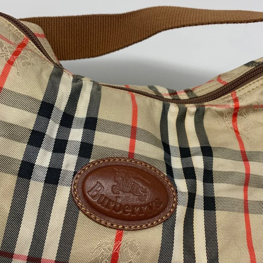 BURBERRY Multi Fabric Shoulder Bag authentic - Picture 5 of 8